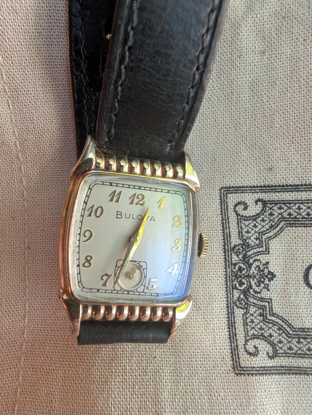 Vintage 1948 Bulova 10K Rose Gold Filled Watch Works Great!! Newly Serviced - Picture 9 of 14